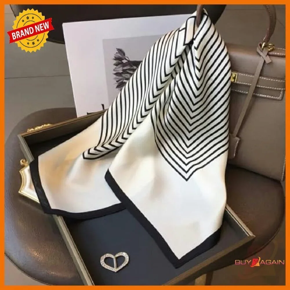 27x27 Mulberry Silk Square Scarf Versatile Headscarf Neckerchief